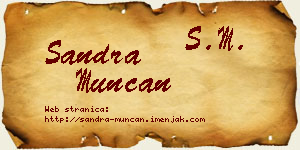 Sandra Munćan vizit kartica